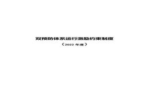 雙預防體系運行激勵約束制度doc
