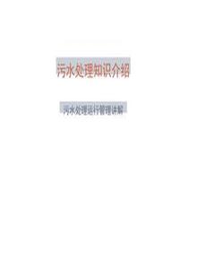 污水處理廠(chǎng)培訓pptx