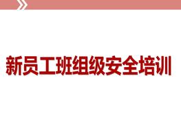 新員工班組級安全培訓ppt