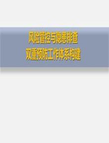 風(fēng)險管控與隱患排查雙重預防工作體系構建pptx