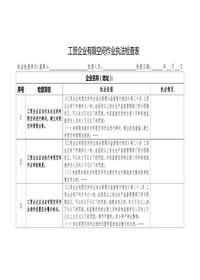工貿企業(yè)有限空間作業(yè)執法檢查表doc