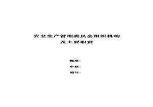 安委會(huì )管理組織機構與職責docx