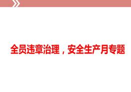 全員違章治理，安全生產(chǎn)月專(zhuān)題ppt