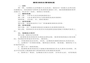 兼職消防隊管理制度docx