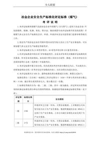 冶金企業(yè)安全生產(chǎn)標準化評定標準(煤氣)doc
