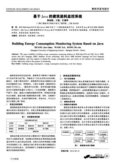 基于Java的建筑能耗監控系統