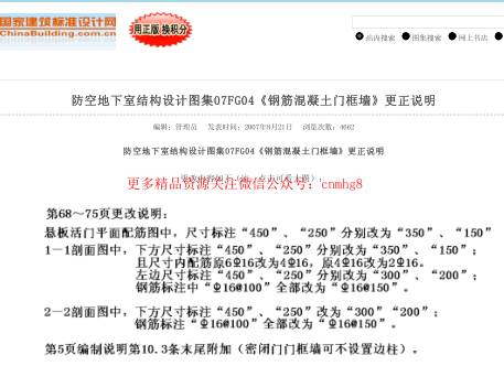 07FG04 鋼筋混凝土門(mén)框墻(含更正說(shuō)明).pdf