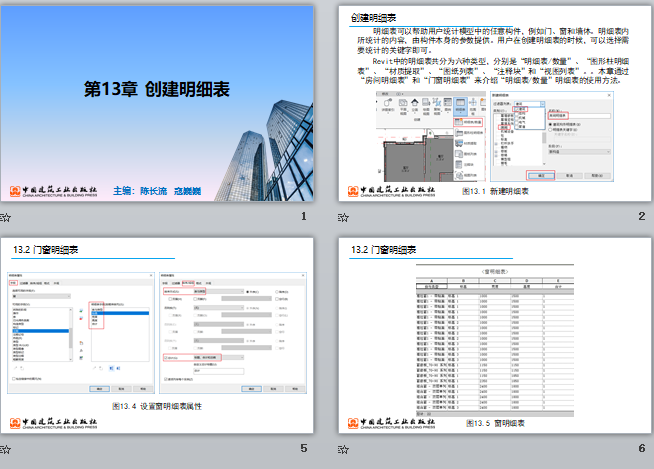 央企Revit培訓課件 第13章 創(chuàng )建明細表